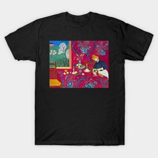 Henri Matisse Harmony in Red Art Print 1908 Fauvism Modern Art French Artist Graphic Poster T-Shirt